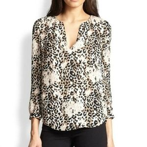 Joie - 100% Silk Leopard Print 🐆 Blouse - Size M